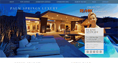 Desktop Screenshot of palmspringsluxuryrealty.com